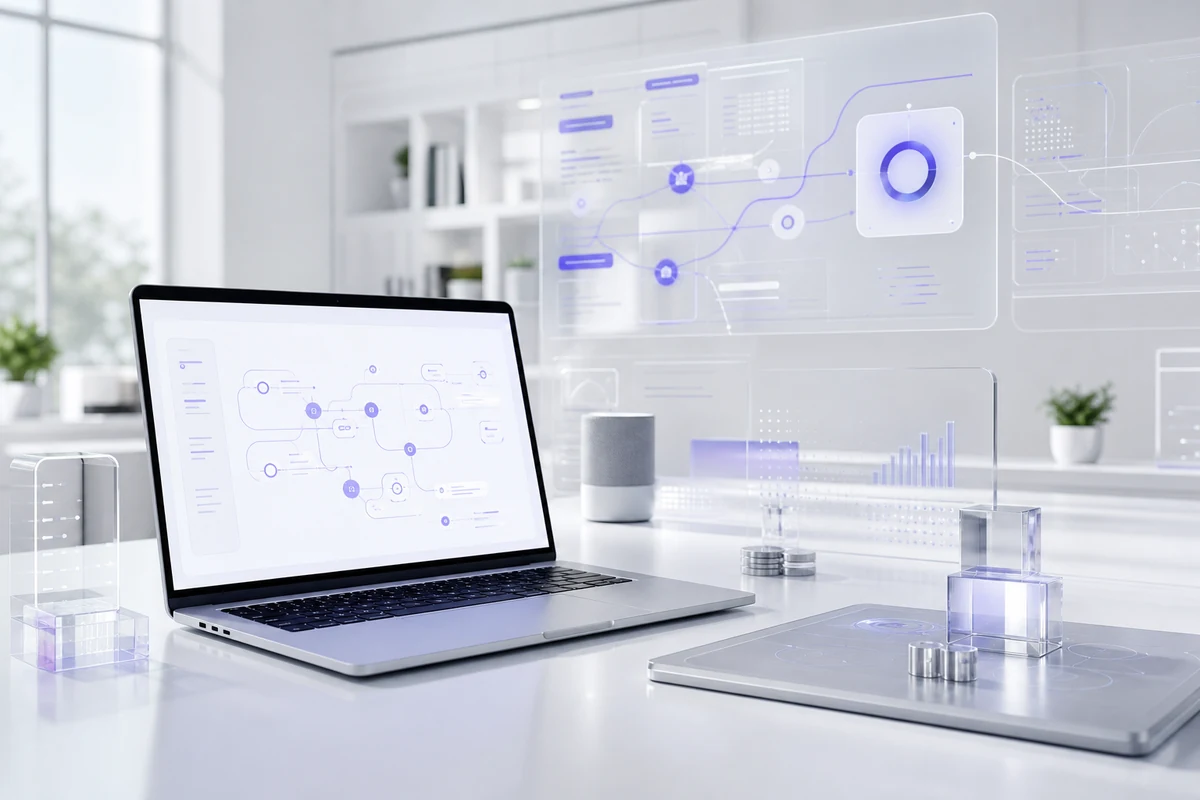 AI Automation studio illustration