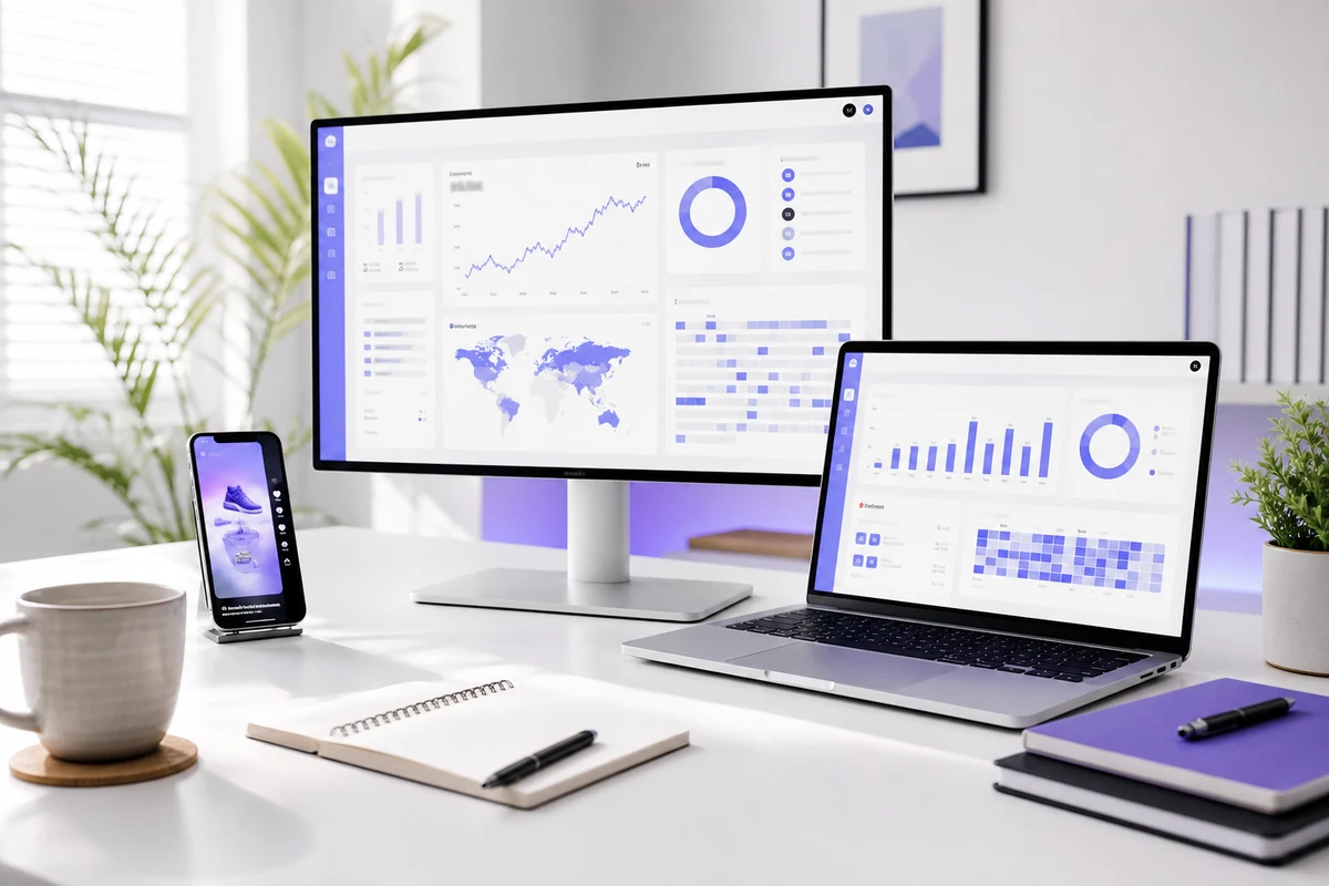 Digital Marketing studio illustration